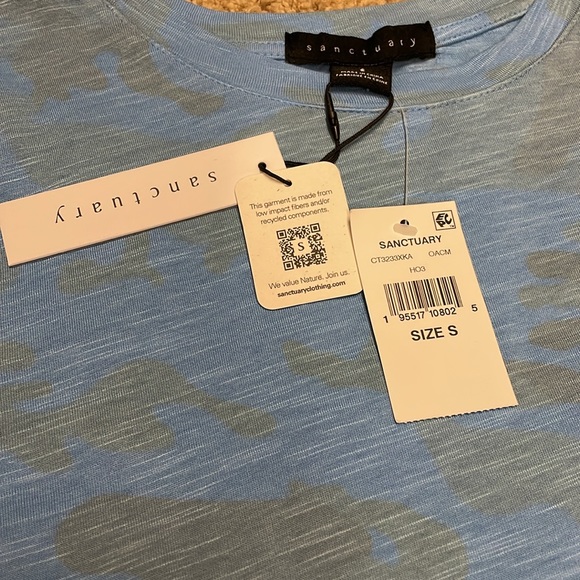 Sanctuary blue camo short sleeve tee - Picture 5 of 9